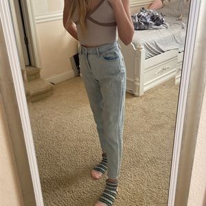Wild Fable Womens light wash mom jeans